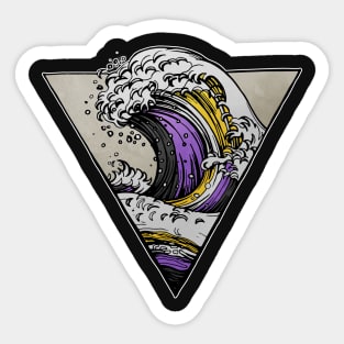Nonbinary LGBT Wave Sticker